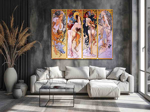 Four Seasons by Alfons Mucha
