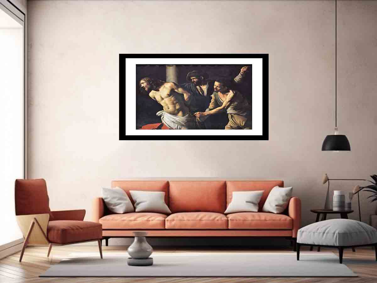 Flagellation of Christ 2 By Caravaggio