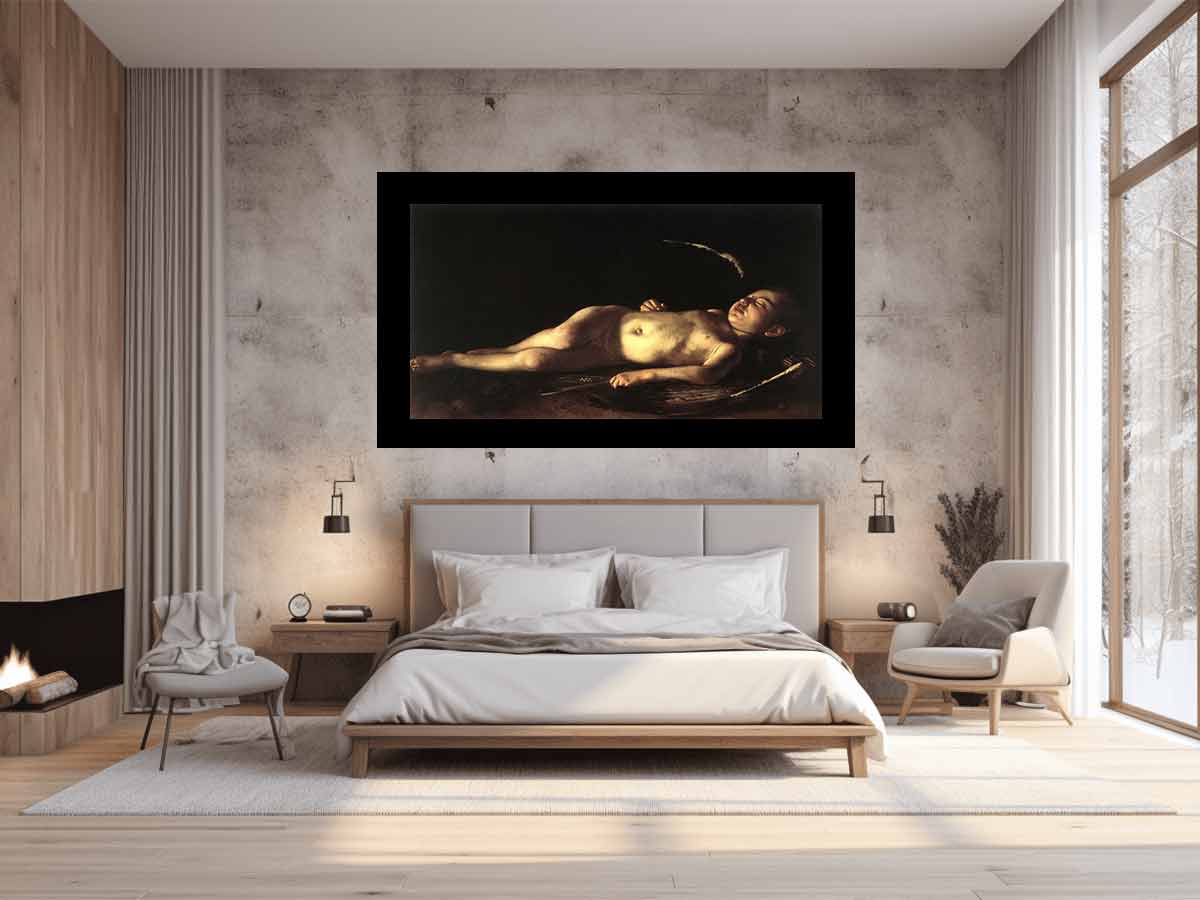 Sleeping Cupid By Caravaggio