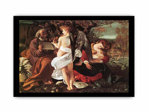 Rest on the Flight into Egypt (Riposto durante la fuga in Egitto) By Caravaggio