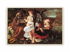 Rest on the Flight into Egypt (Riposto durante la fuga in Egitto) By Caravaggio