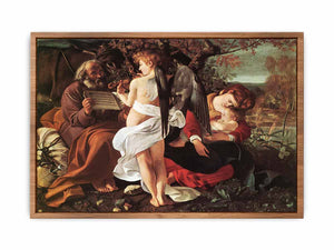 Rest on the Flight into Egypt (Riposto durante la fuga in Egitto) By Caravaggio