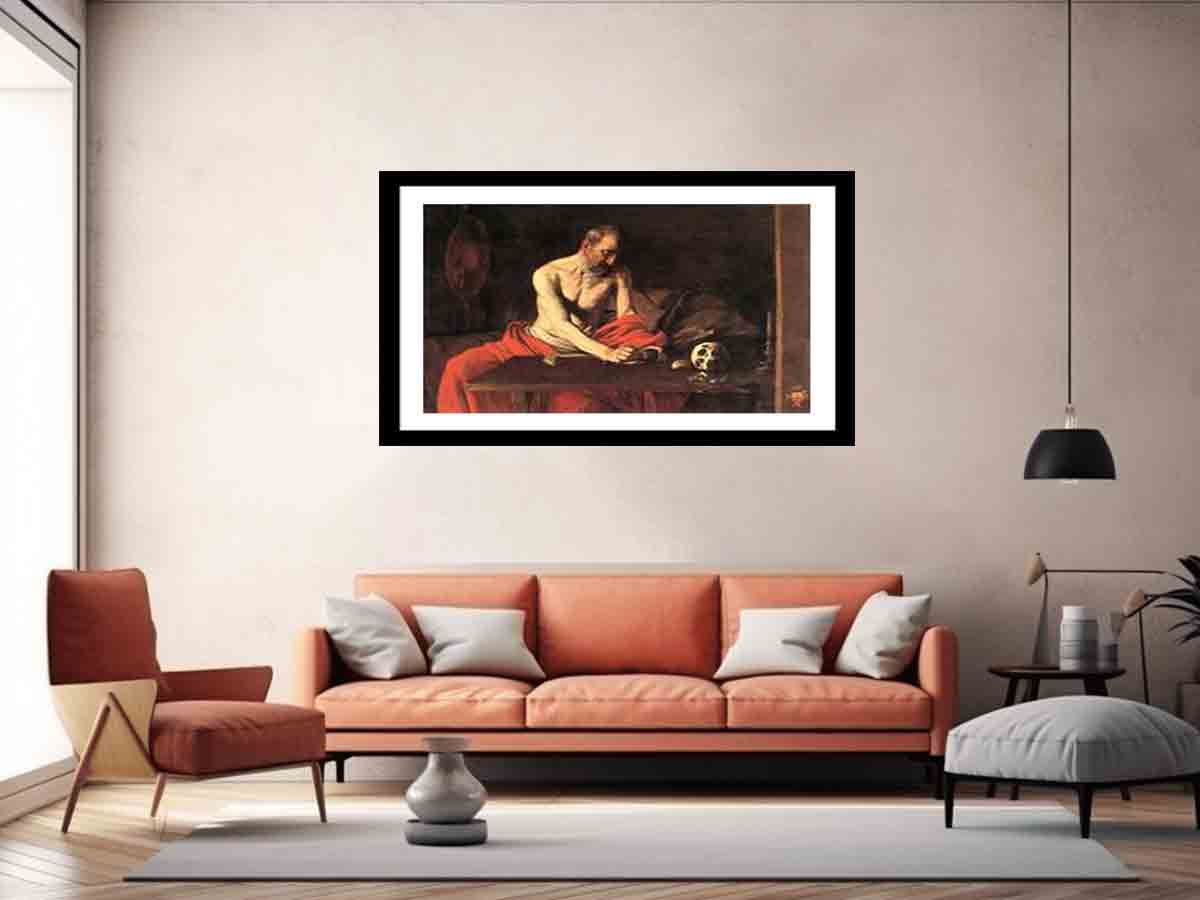 St Jerome, by Michelangelo Merisi da Caravaggio,