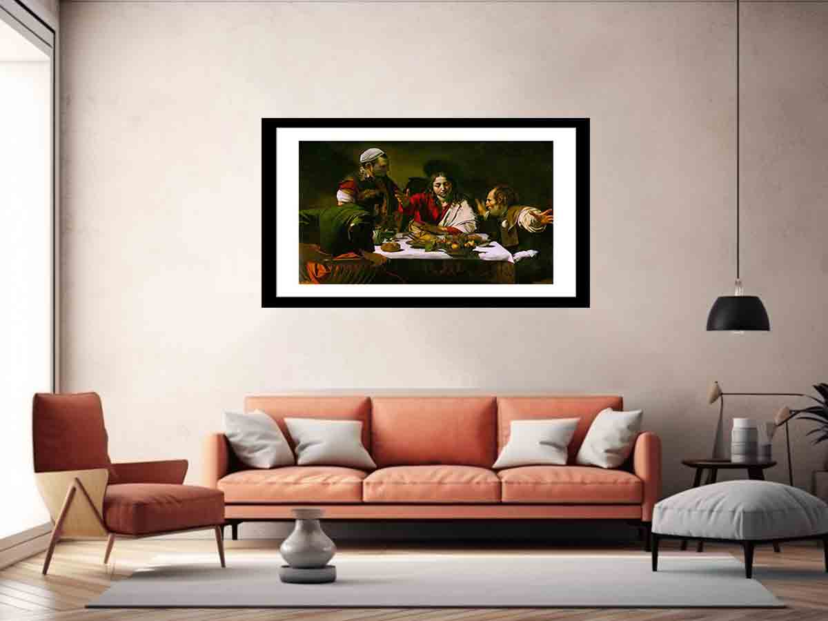 Supper at Emmaus 1601-02 By Caravaggio