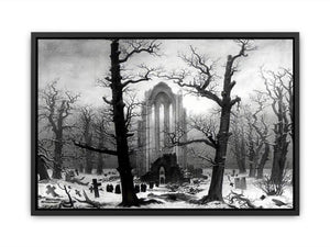 Monastery Graveyard In The Snow