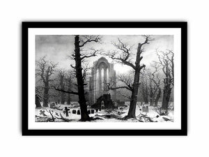 Monastery Graveyard In The Snow