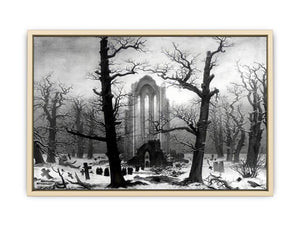 Monastery Graveyard In The Snow