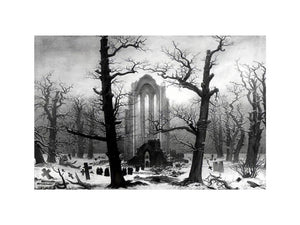 Monastery Graveyard In The Snow
