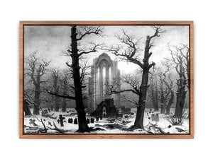Monastery Graveyard In The Snow