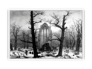 Monastery Graveyard In The Snow