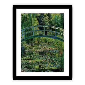 Bridge Over Rose Water Lily Pond