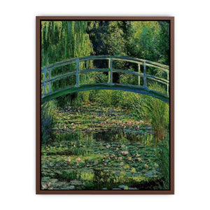 Bridge Over Rose Water Lily Pond