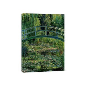 Bridge Over Rose Water Lily Pond