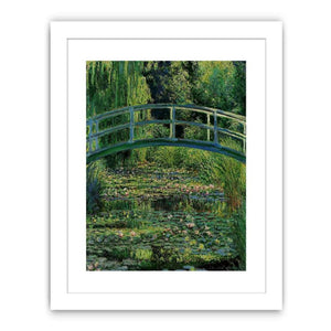 Bridge Over Rose Water Lily Pond