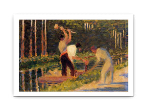 Men Laying Stakes
