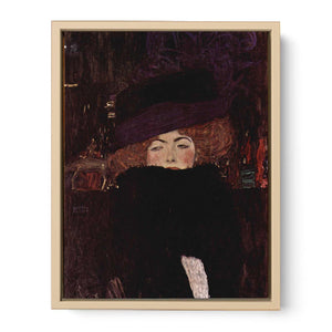 Lady With Hat And Feather Boa