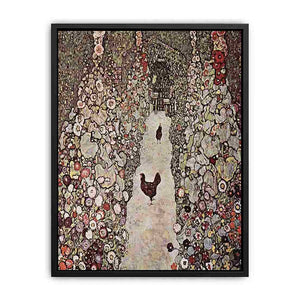 Garden with Roosters by Gustav Klimt
