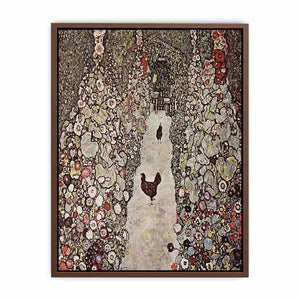 Garden with Roosters by Gustav Klimt