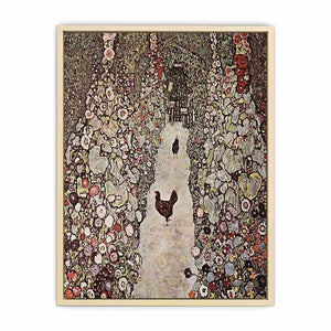 Garden with Roosters by Gustav Klimt