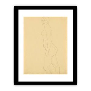 Akt Nach Links, Studie Fur 'Die Freundinnen' (Nude Turned To The Left, Study For 'Die Freundinnen')