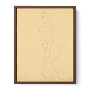 Akt Nach Links, Studie Fur 'Die Freundinnen' (Nude Turned To The Left, Study For 'Die Freundinnen')