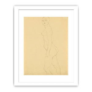 Akt Nach Links, Studie Fur 'Die Freundinnen' (Nude Turned To The Left, Study For 'Die Freundinnen')