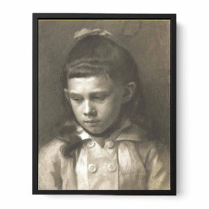 Portrait of a Girl, Head Slightly Turned Left