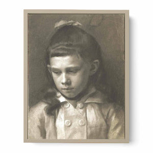 Portrait of a Girl, Head Slightly Turned Left