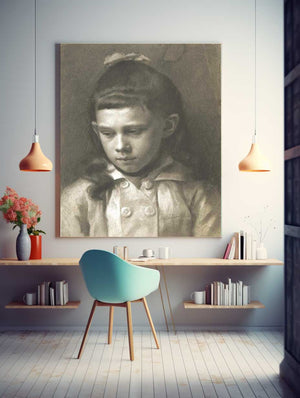 Portrait of a Girl, Head Slightly Turned Left