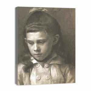 Portrait of a Girl, Head Slightly Turned Left
