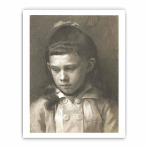 Portrait of a Girl, Head Slightly Turned Left
