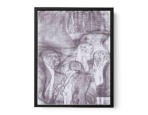 Painted composition draft Jusisprudenz