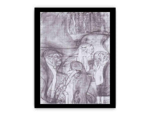 Painted composition draft Jusisprudenz
