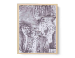 Painted composition draft Jusisprudenz