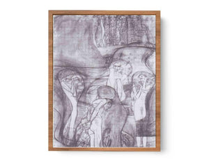 Painted composition draft Jusisprudenz