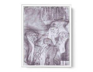 Painted composition draft Jusisprudenz