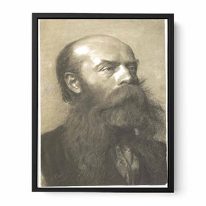 Portrait of a man with beard in three quarter profil