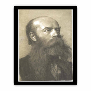 Portrait of a man with beard in three quarter profil