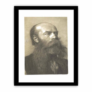 Portrait of a man with beard in three quarter profil