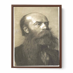 Portrait of a man with beard in three quarter profil