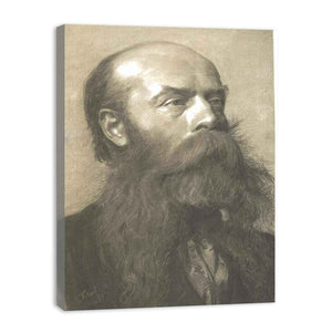 Portrait of a man with beard in three quarter profil