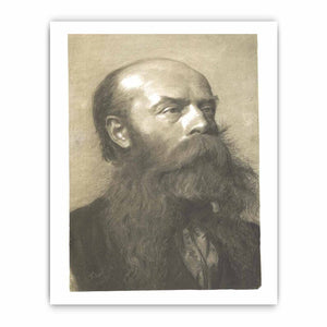 Portrait of a man with beard in three quarter profil