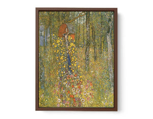 Farm Garden With Crucifix