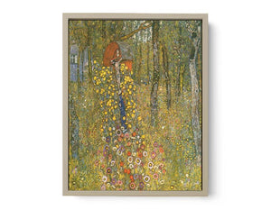 Farm Garden With Crucifix