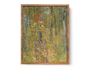 Farm Garden With Crucifix