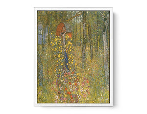 Farm Garden With Crucifix