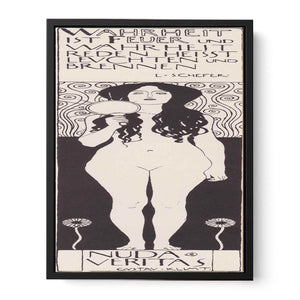 Drawing for Two Emblems for Ver Sacrum (Nuda Veritas) 1898