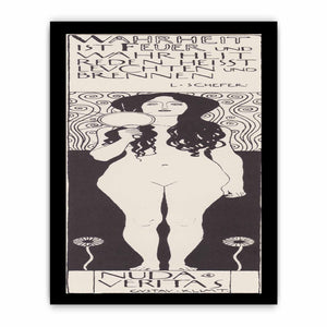 Drawing for Two Emblems for Ver Sacrum (Nuda Veritas) 1898