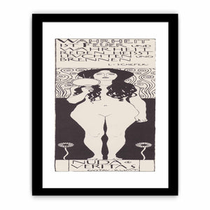 Drawing for Two Emblems for Ver Sacrum (Nuda Veritas) 1898