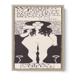 Drawing for Two Emblems for Ver Sacrum (Nuda Veritas) 1898